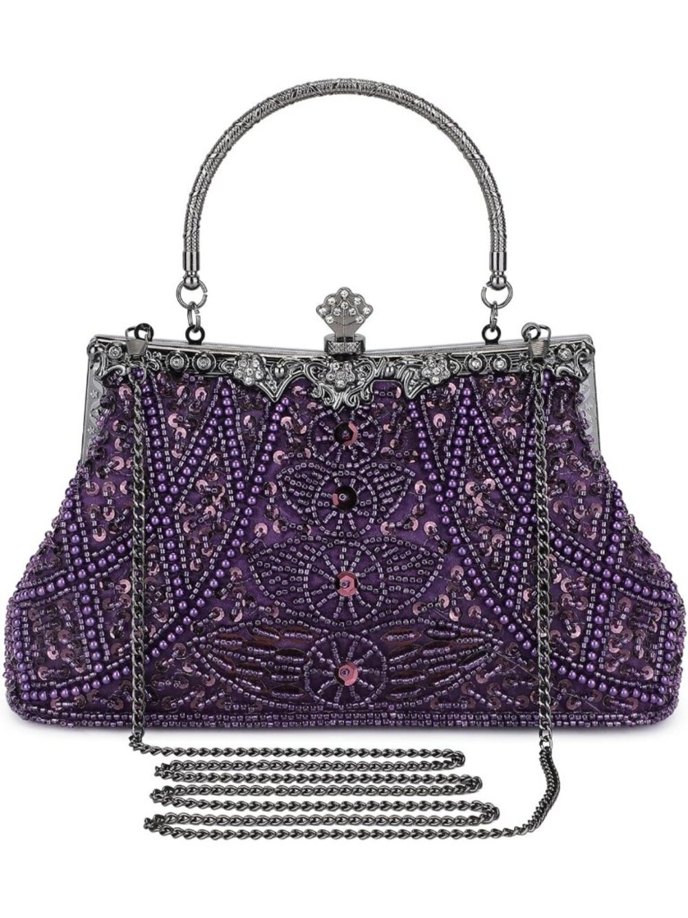 1920s Vintage Beaded Clutch Evening Bag for Women | Elegant Party Purse
